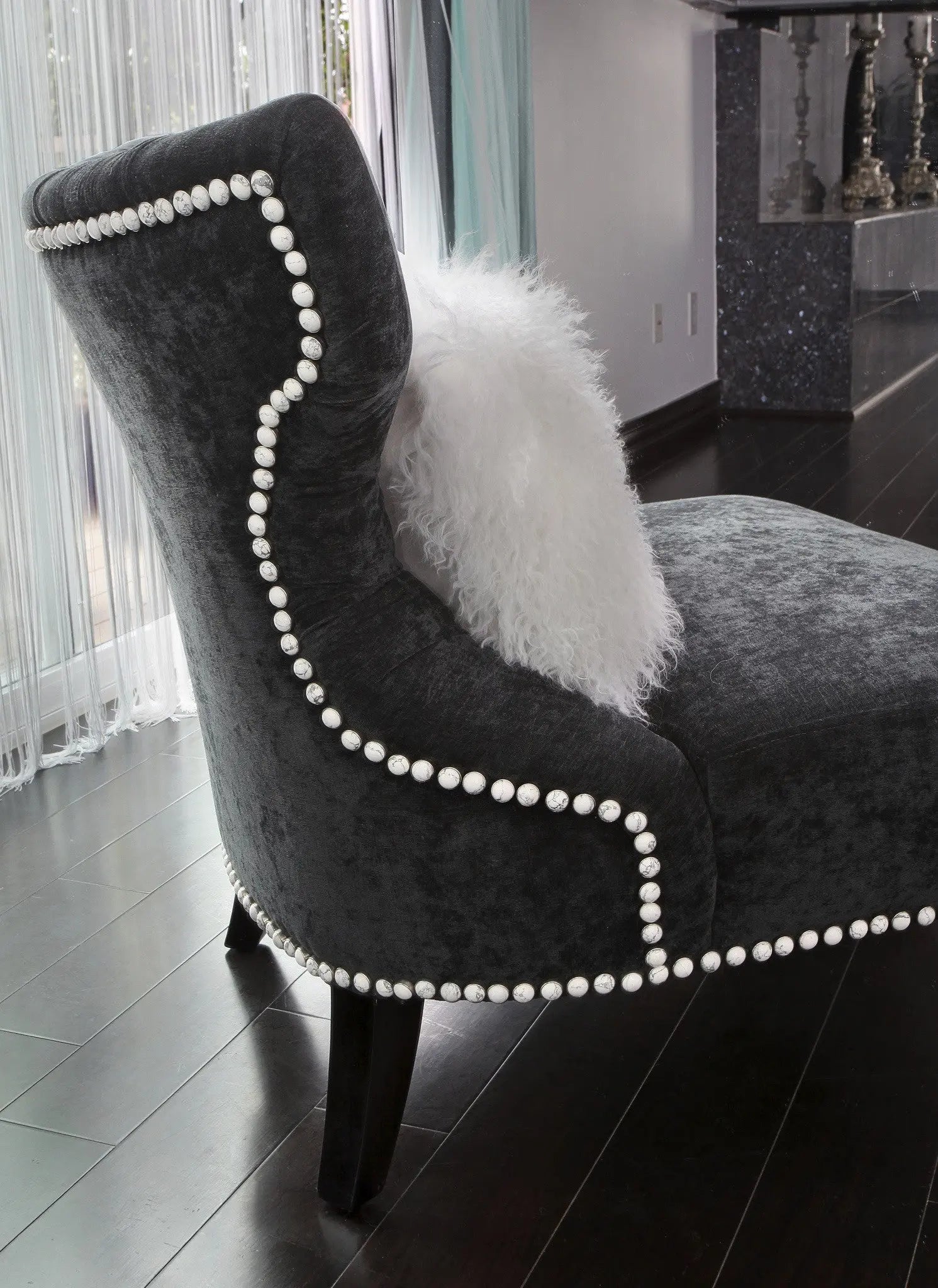 Buy Howlite Natural Stone Upholstery Nail - The Organic Stone – Diamond ...